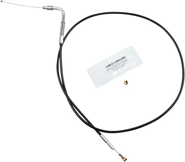 Black Vinyl Throttle/idle Cable Black +152 mm (6''), 1, nordicamoto.ro