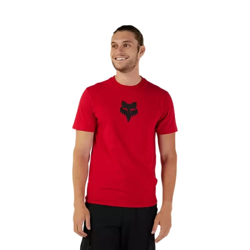 Fox HEAD SS PREM piros, L-es méretű póló, 2, nordicamoto.ro