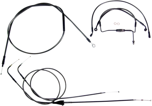 Black Pearl Designer Handlebar Installation Kit Black, 1, nordicamoto.ro