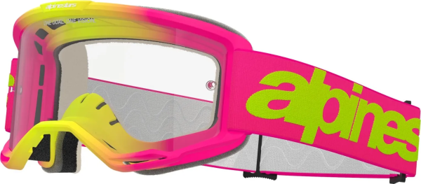 Alpinestars Vision 5 Wordmark sárga/rózsaszín szemüveg, 2, nordicamoto.ro