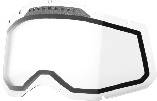 Double Lens 100% Accuri 2/Racecraft 2/Strata 2 átlátszó napszemüveg, 1, nordicamoto.ro