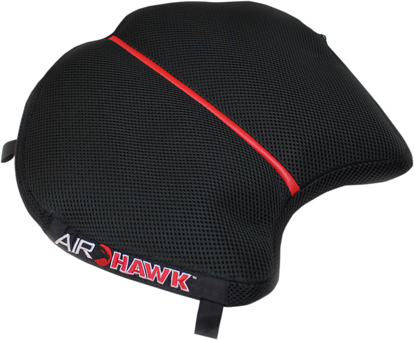 R Seat Pad Black, Red Small, 1, nordicamoto.ro