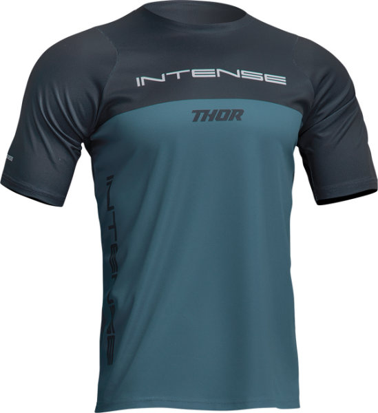 Thor Intense Assist Censis MTB póló, éjfélkék/zöldes-kék, XS méret, 3, nordicamoto.ro