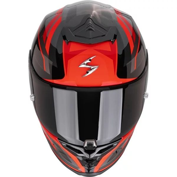 SCORPION EXO-R1 EVO II AIR VITAL XL teljes arcú sport sisak, fekete/ezüst/piros, 4, nordicamoto.ro