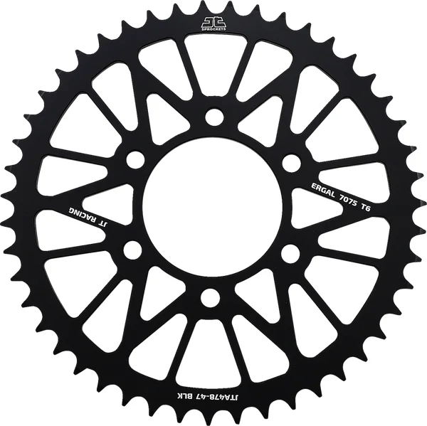 JT SPROCKETS Racelite alumínium hátsó lánckerék, fekete, 1, nordicamoto.ro