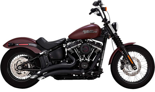 Big Radius Exhaust System Black, Mild Steel, 3, nordicamoto.ro