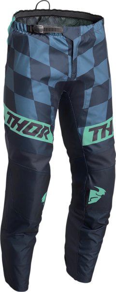 Pantaloni copii Thor Sector Birdrock Dark Blue/Mint 18, 1, nordicamoto.ro