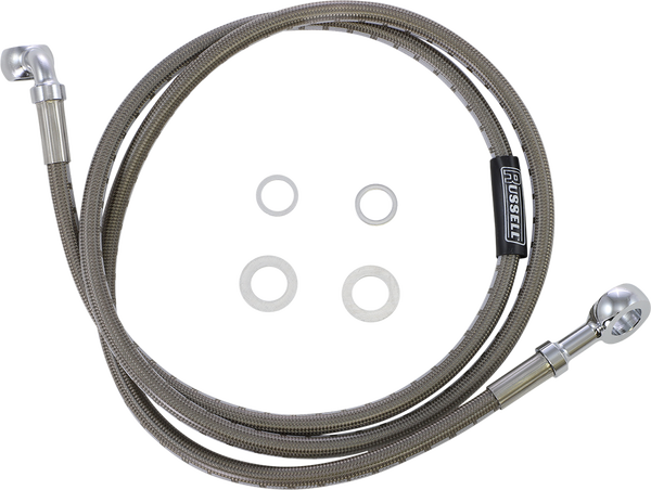 Stock Length Front Brake Line Kit Silver, 1, nordicamoto.ro