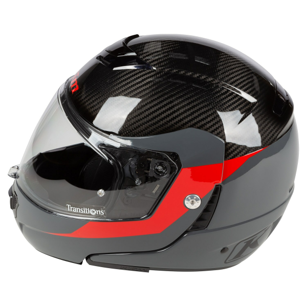 Cască Modulară Klim TK1200 Karbon ECE/DOT Gloss White, 19, nordicamoto.ro