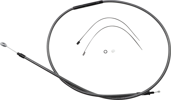 High-efficiency Polished Karbonfibr Clutch Cable Silver, 1, nordicamoto.ro