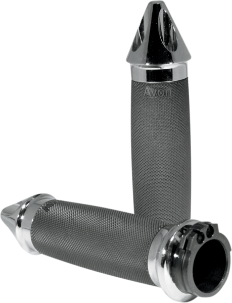 Custom Spike End Grips Black, 1, nordicamoto.ro