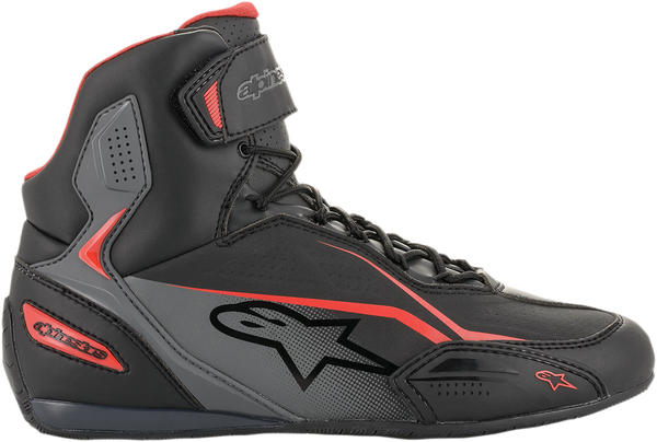 Ghete Alpinestars Faster-3 Black/Gray/Red 9,5, 8, nordicamoto.ro