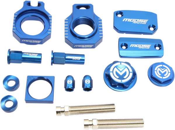 MOOSE RACING Bling Pack Kit Blue, Anodized, 1, nordicamoto.ro