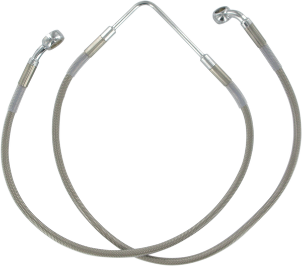 Stainless Steel Brake Line Kit Silver, Clear-coated, 1, nordicamoto.ro