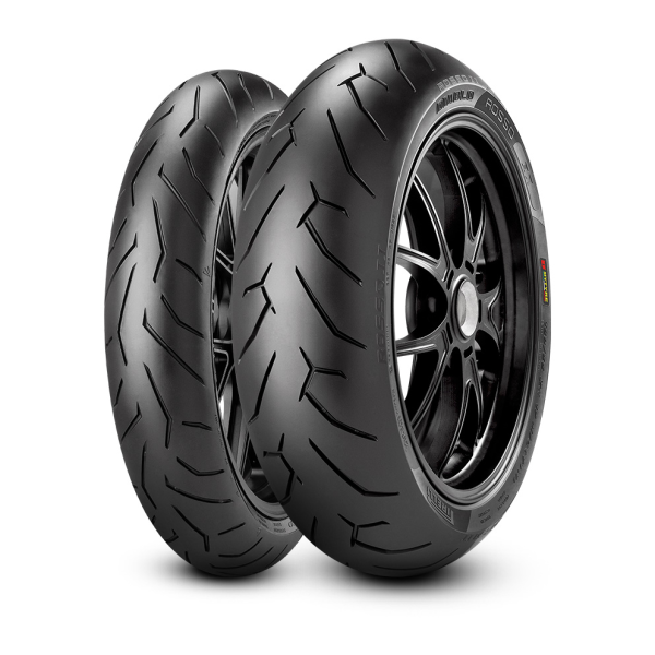 120/70ZR17 és 180/55ZR17 méretű Pirelli Diablo Rosso II gumiabroncsokból álló szett, 2, nordicamoto.ro