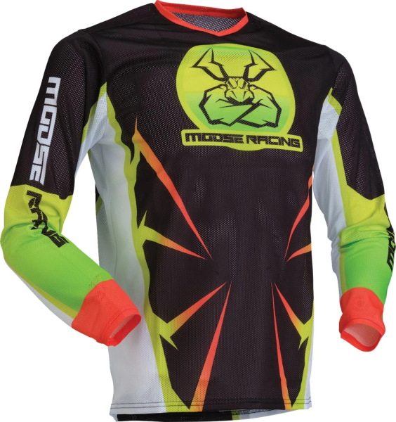 Youth Agroid Mesh Jersey Green, Black  S, 1, nordicamoto.ro