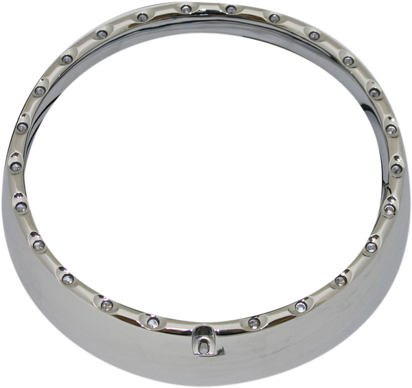 7(r) Led Halo Headlight Trim Ring Chrome, 1, nordicamoto.ro