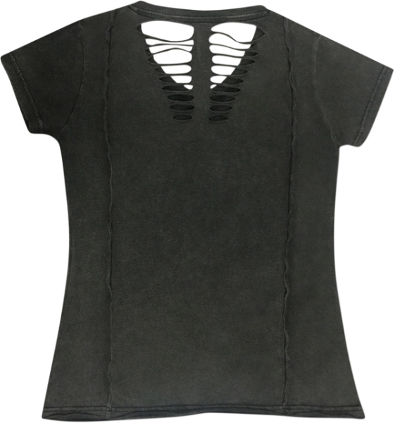 Women's Dagger Skull T-shirt Gray L +, 2, nordicamoto.ro