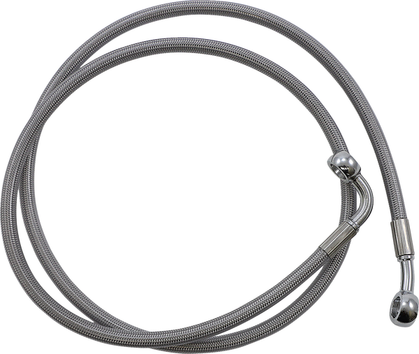 Extended Length Brake Line Silver Oversize [+152 mm (6'')], 1, nordicamoto.ro