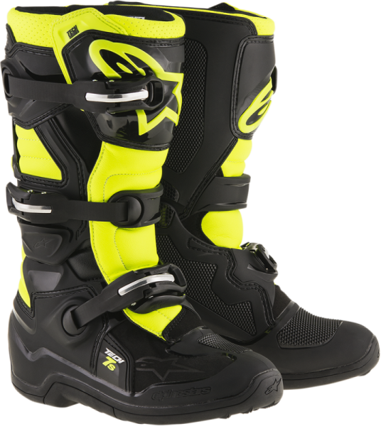 Youth Tech 7s Offroad Boots Black-yellow 7 Black, Yellow  40,5, 1, nordicamoto.ro