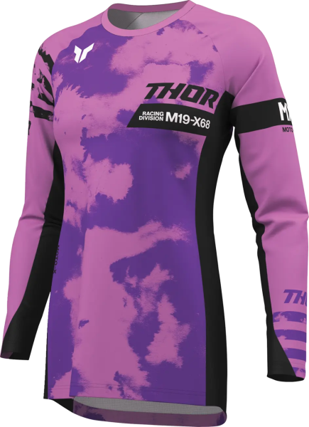 Thor Launchmode Bleach női póló – Lila/Fekete – M-es méret, 9, nordicamoto.ro