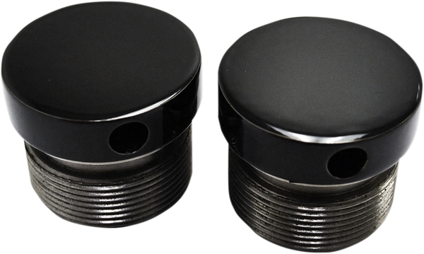 Flush-mount Fork Caps Black, 3, nordicamoto.ro