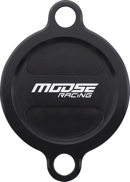 MOOSE RACING Machined Oil Filter Cover Black, 1, nordicamoto.ro