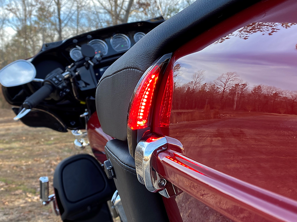 Sequential Tour Pak Seat Back Rest Led Lights White, 2, nordicamoto.ro
