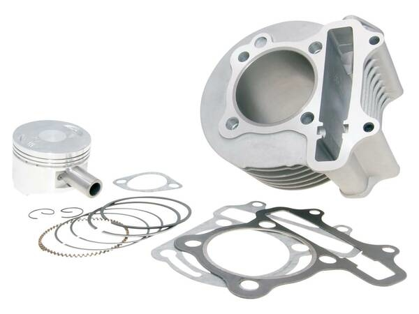 Cylinder Kit 150cc 57.4mm For China 4-stroke Gy6 125 152qmi, 150 157qmj, 2, nordicamoto.ro