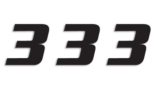 One Series Numbers Black, 3, nordicamoto.ro