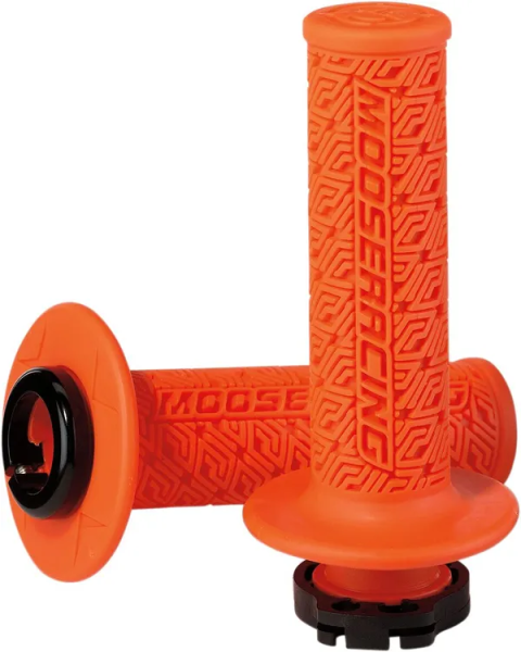 MOOSE RACING 36 Series Clamp-on Grips Black, Orange, 1, nordicamoto.ro
