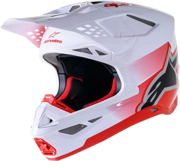 Alpinestars Supertech M10 Unite vörös/fehér XL bukósisak, 1, nordicamoto.ro