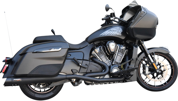 True Dual Exhaust System Black, 1, nordicamoto.ro