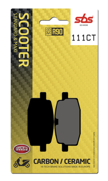 Ct Scooter Carbon Tech Organic Brake Pads, 2, nordicamoto.ro