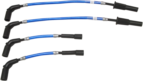 Braided Spark Plug Wire Blue, 1, nordicamoto.ro
