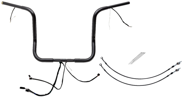 Plug & Play Ez Install 1-1/4(r) Round Top Handlebar Kit Black, 1, nordicamoto.ro