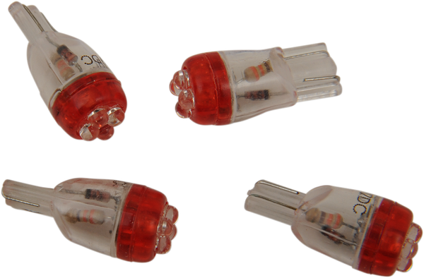 Mini Wedge Led Bulb Red, 2, nordicamoto.ro