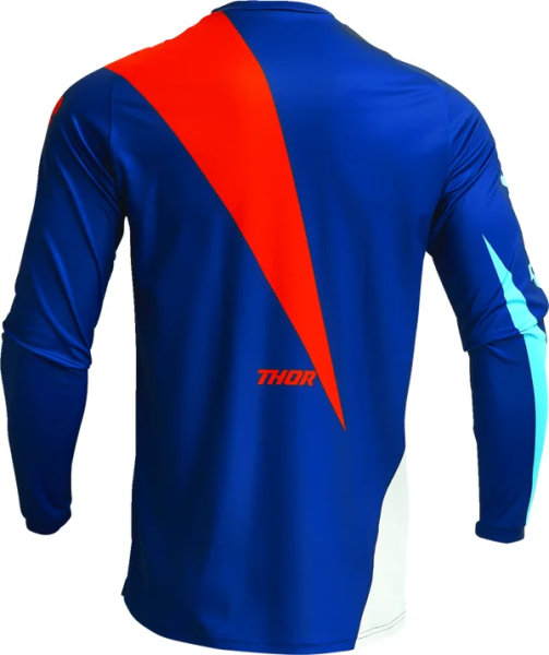 Tricou Copii Thor Sector Edge Navy/Orange XL, 6, nordicamoto.ro