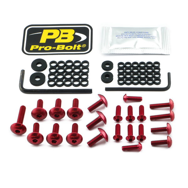 Fairing Bolt Kit For Honda Red, 1, nordicamoto.ro