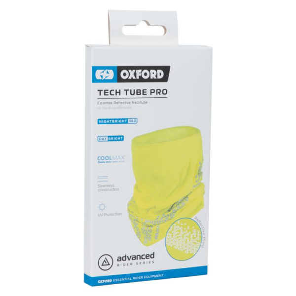 Oxford Tech Tube Pro Coolmax Reflex Cubed sárga nyakvédő, 1, nordicamoto.ro