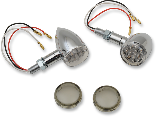 Led Mini Deuce Marker Lights Chrome, 2, nordicamoto.ro