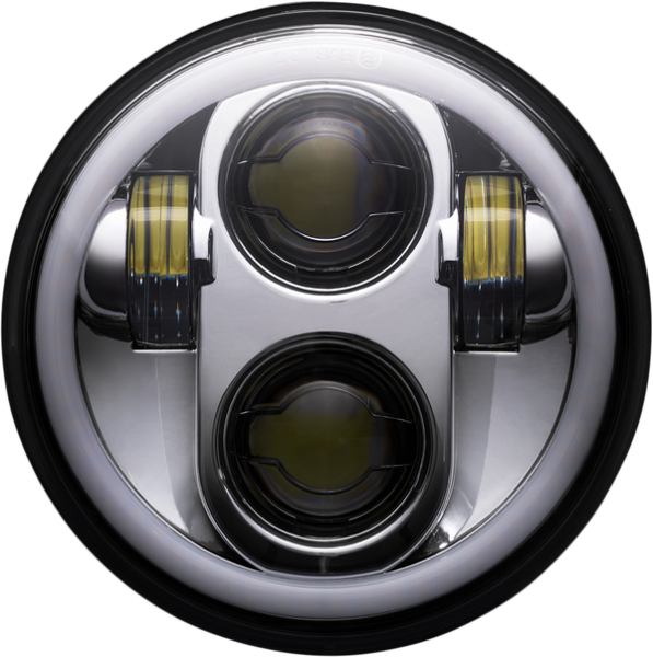 Proglow Led Headlamp With Color Changing Halo Chrome, 2, nordicamoto.ro