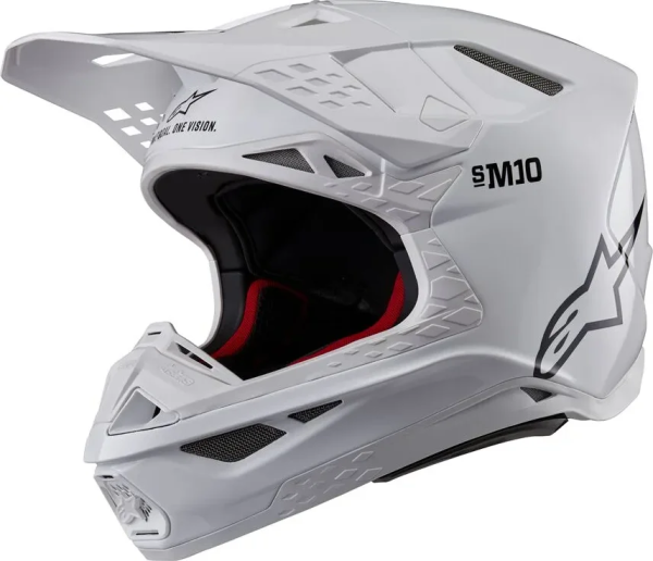 Alpinestars Supertech M10 Solid MX fehér L méretű sisak, 1, nordicamoto.ro