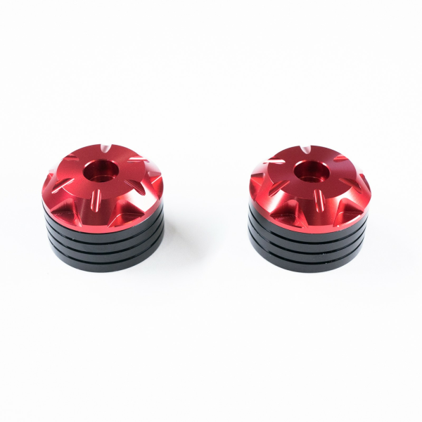 Capete Ghidon Moto Aluminiu CNC Roșu CFMOTO, 4, nordicamoto.ro
