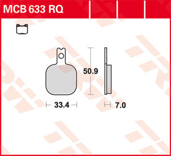 Brake Pad Rq Organic Sport, 2, nordicamoto.ro