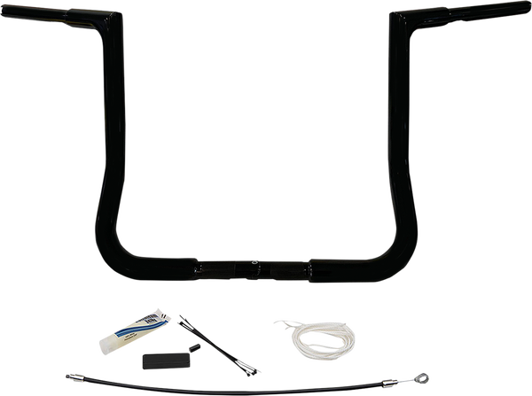 1-1/4(r) Ez Install Flat Top Handlebar Kit Black, 1, nordicamoto.ro