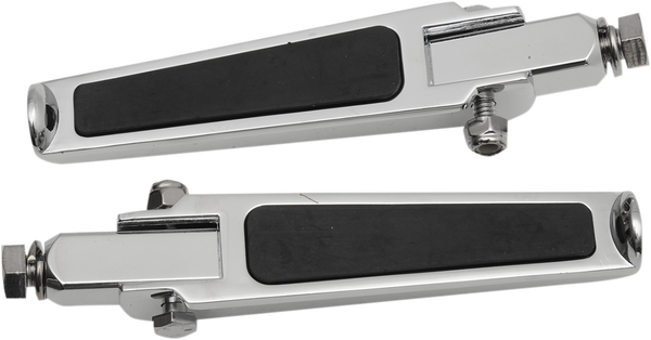 Footpegs With Rubber Inlay Silver, 1, nordicamoto.ro