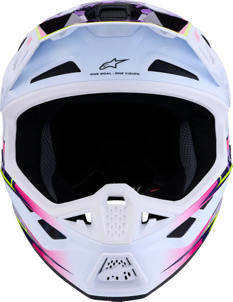 Alpinestars S-M7 Blaster sisak, lila/rózsaszín/fehér, M-es méret, 7, nordicamoto.ro
