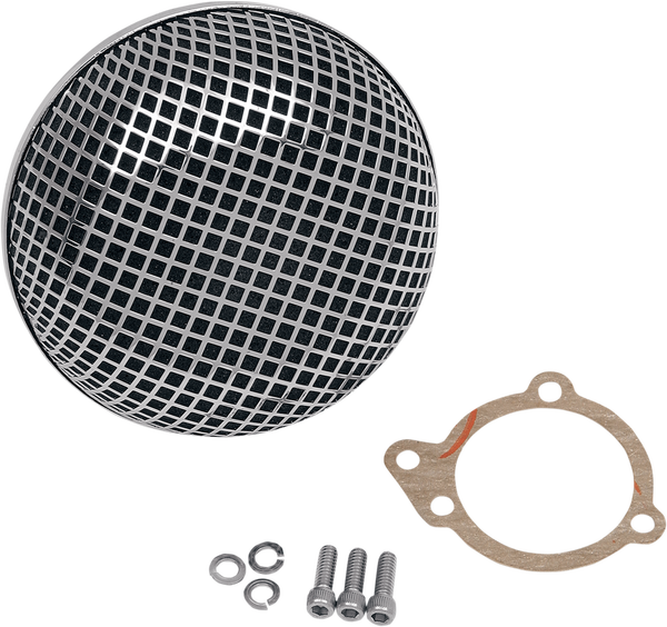 Bob Retro-style Air Cleaner Silver, 1, nordicamoto.ro