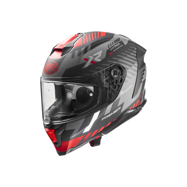 Casca Premier Hyper Carbon XR sisak, piros/fekete/szürke, M-es méret, 4, nordicamoto.ro